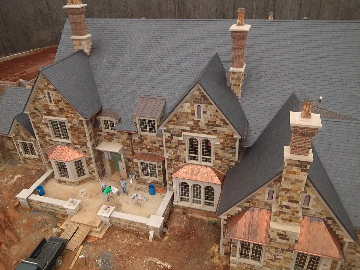 Craftsman Roofing Slate Roof Repair project in Phelan